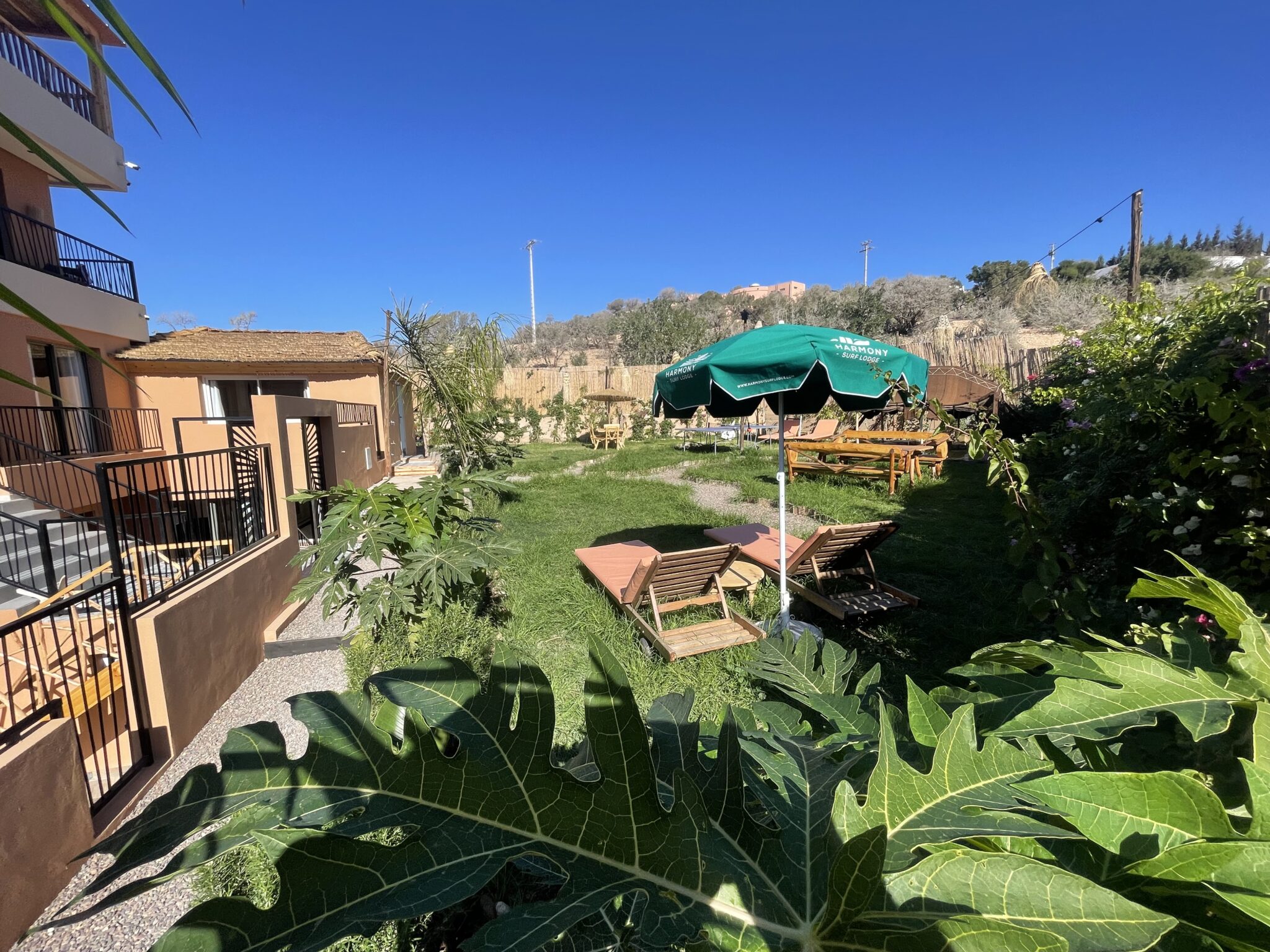 Guests and surf lifestyle at Harmony Surf Lodge, Morocco